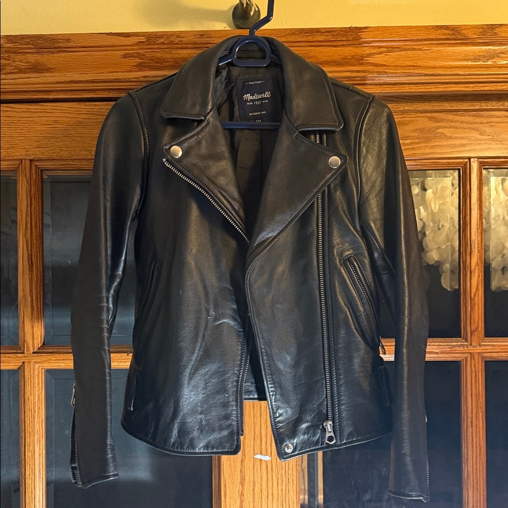 Madewell Classic Black Leather Jacket